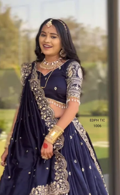 Festival Wear Fox Georgette Embroidered Lehenga Choli Set
